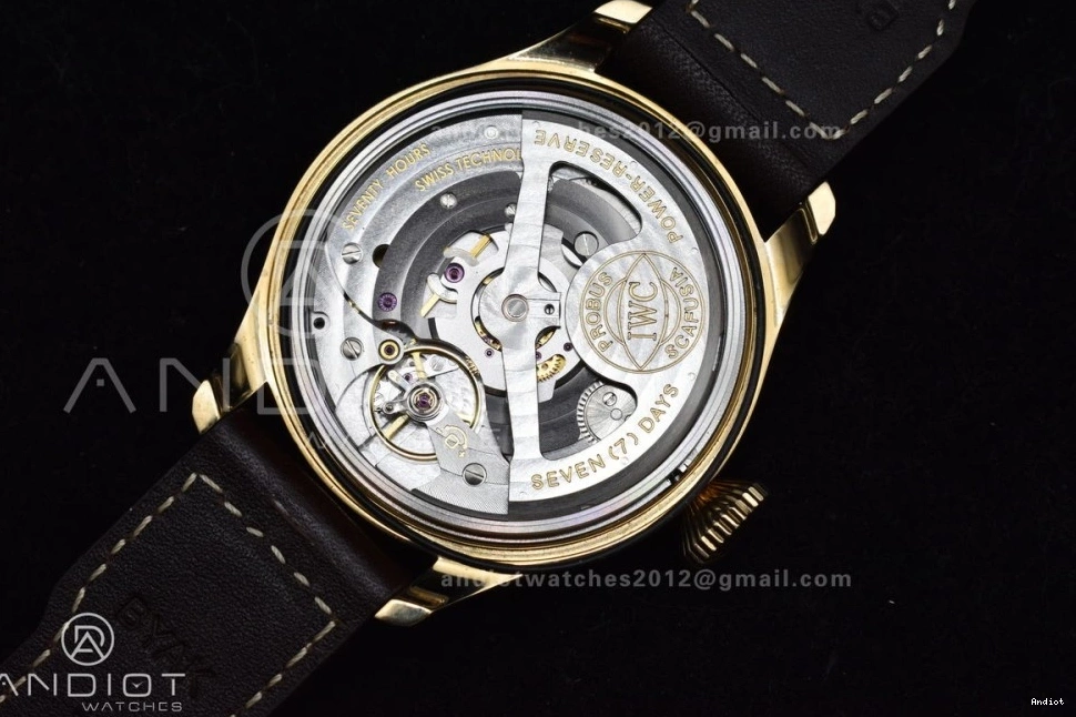 ZF Best Brown on Dial Edition IW501005 UrbanChic Strap Big Real Black Bronze 519 Leather 1:1 A Pilot 0713